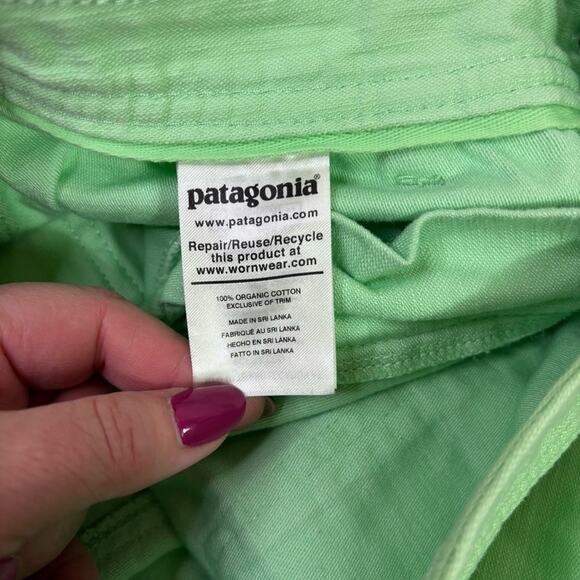 Patagonia Green Organic Cotton Shorts Relaxed Fit Size 6 CC0558 - Picture 8 of 10